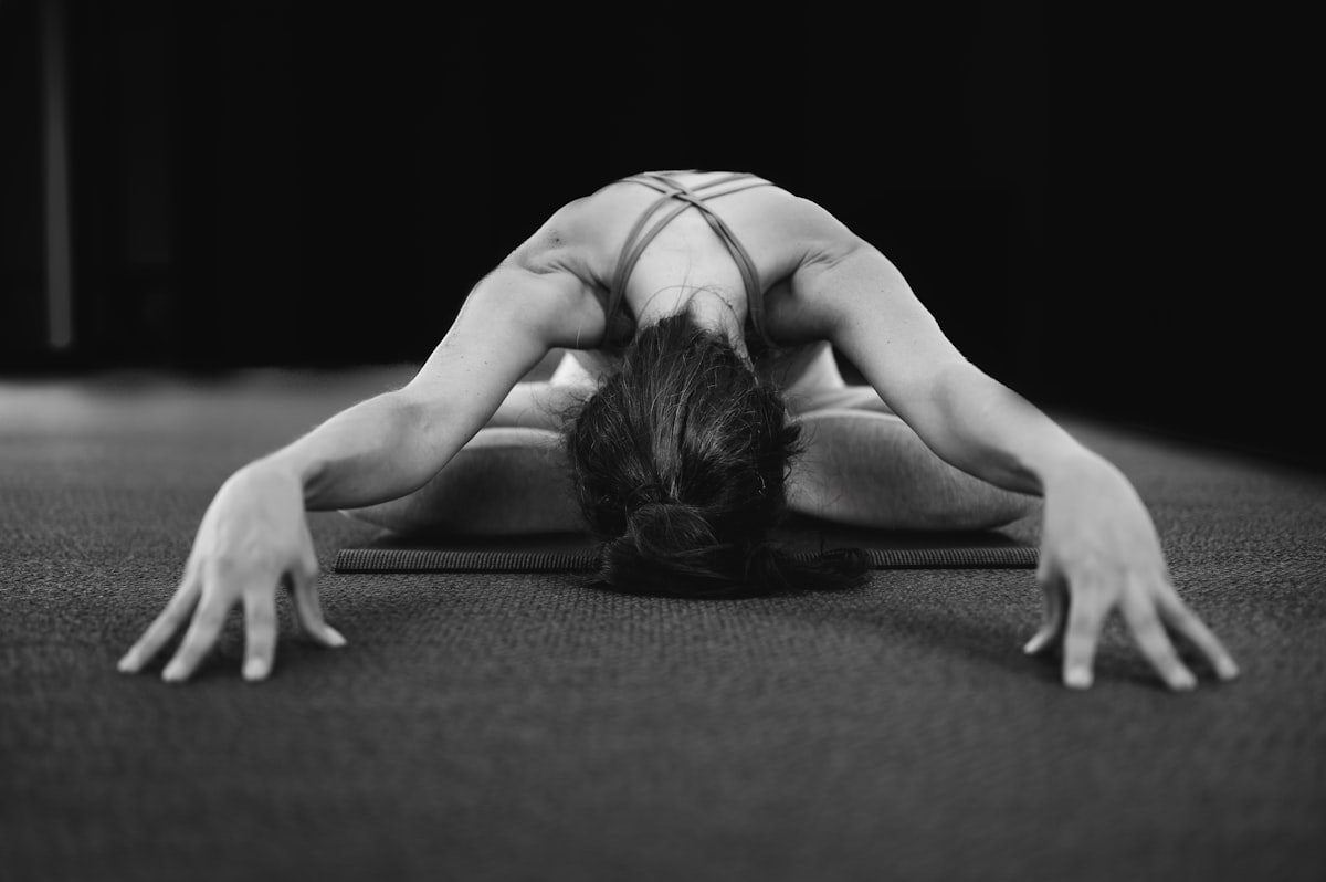 Lizard Pose for hip and groin stretch